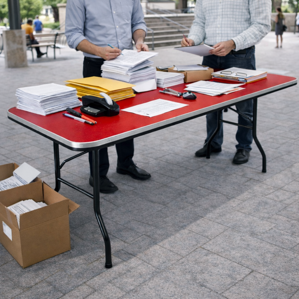 tablón rectangular plástico