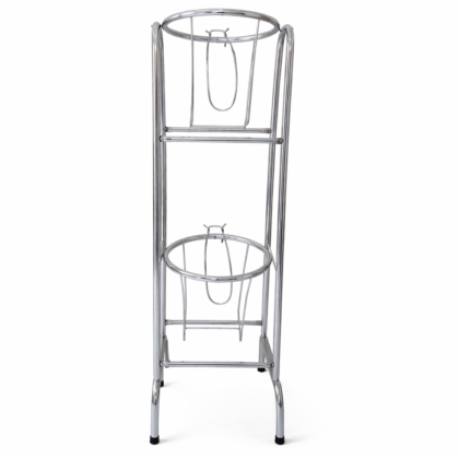 portagarrafón cromado – 2 canastas